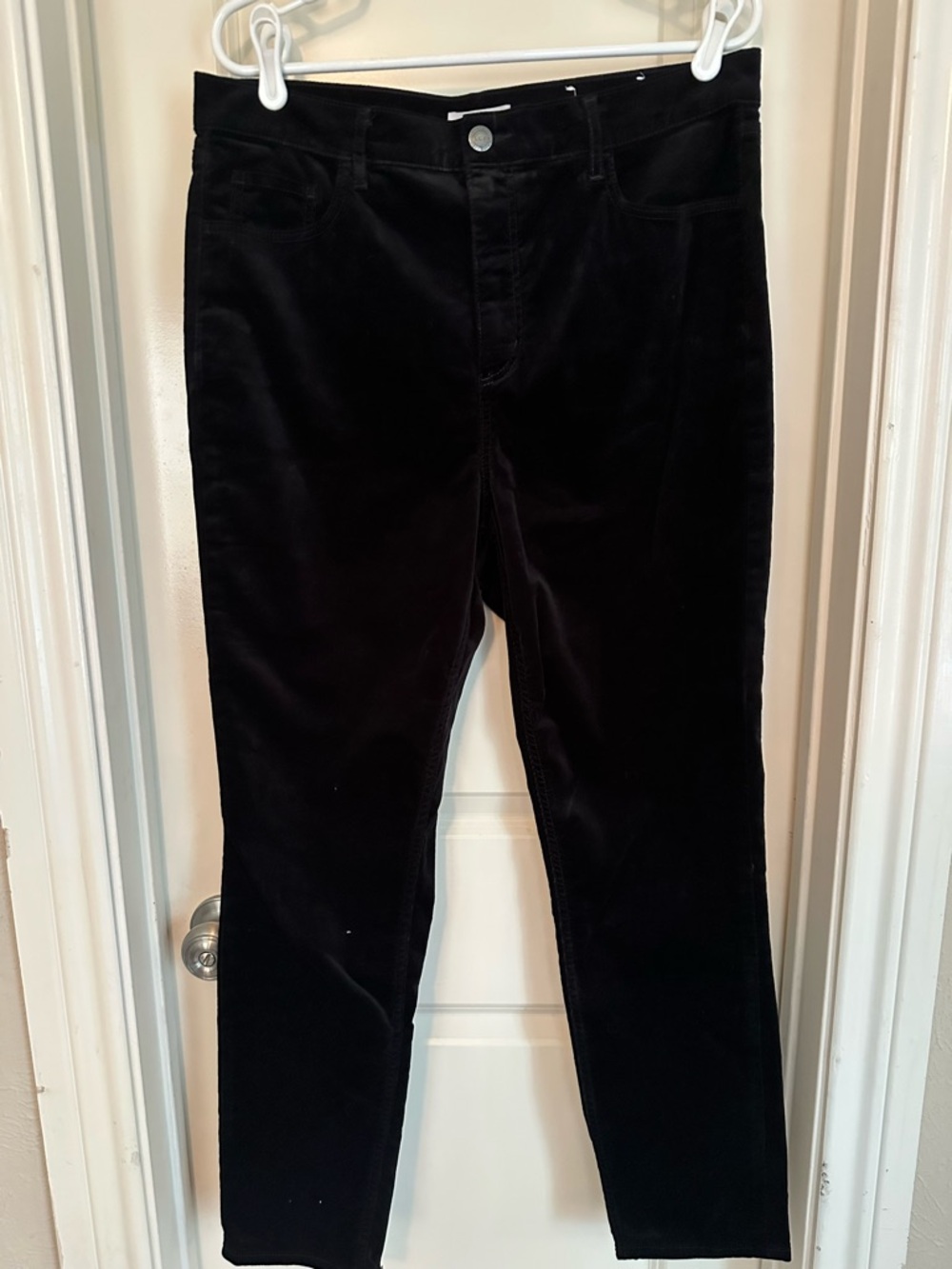 LOFT Women’s Black velvet Slim Pants